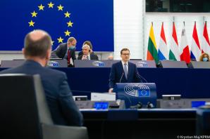 [VIDEO] Wystąpienie premiera Mateusza Morawieckiego w Parlamencie Europejskim